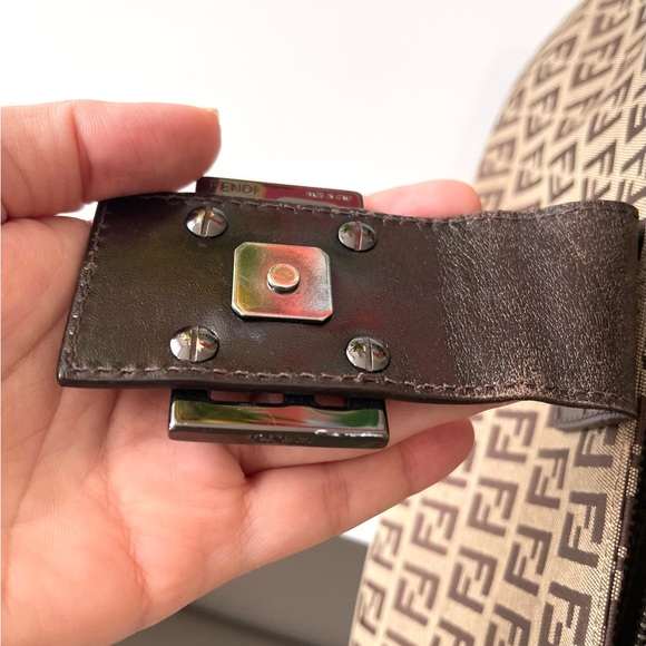 FENDI Zucchino Baguette Shoulder Bag - Picture 17 of 17